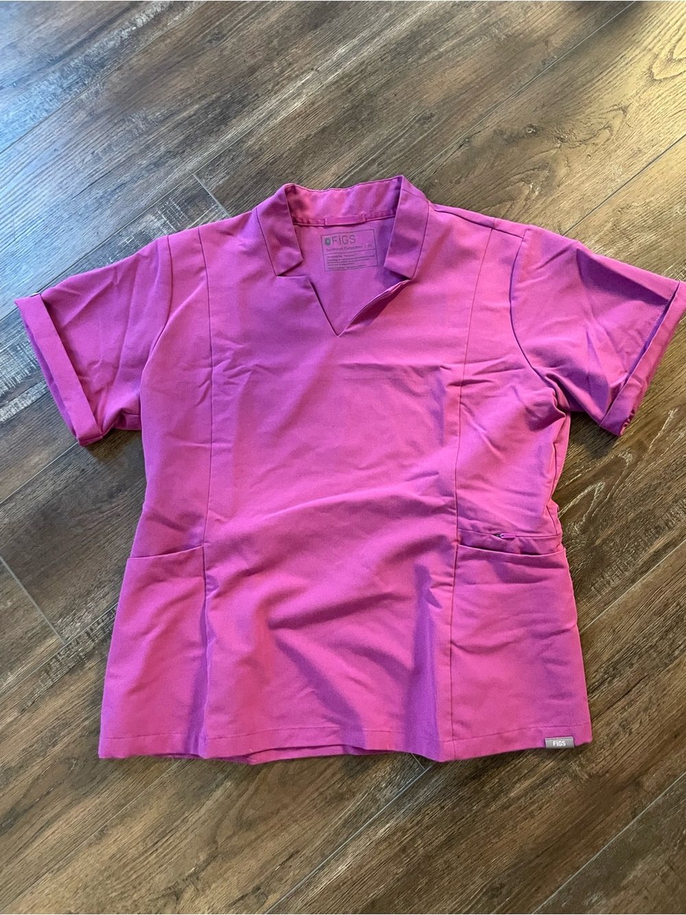 Figs XL Women’s Limited Edition Raspberry Sorbet Inala Short-Sleeve V-Neck